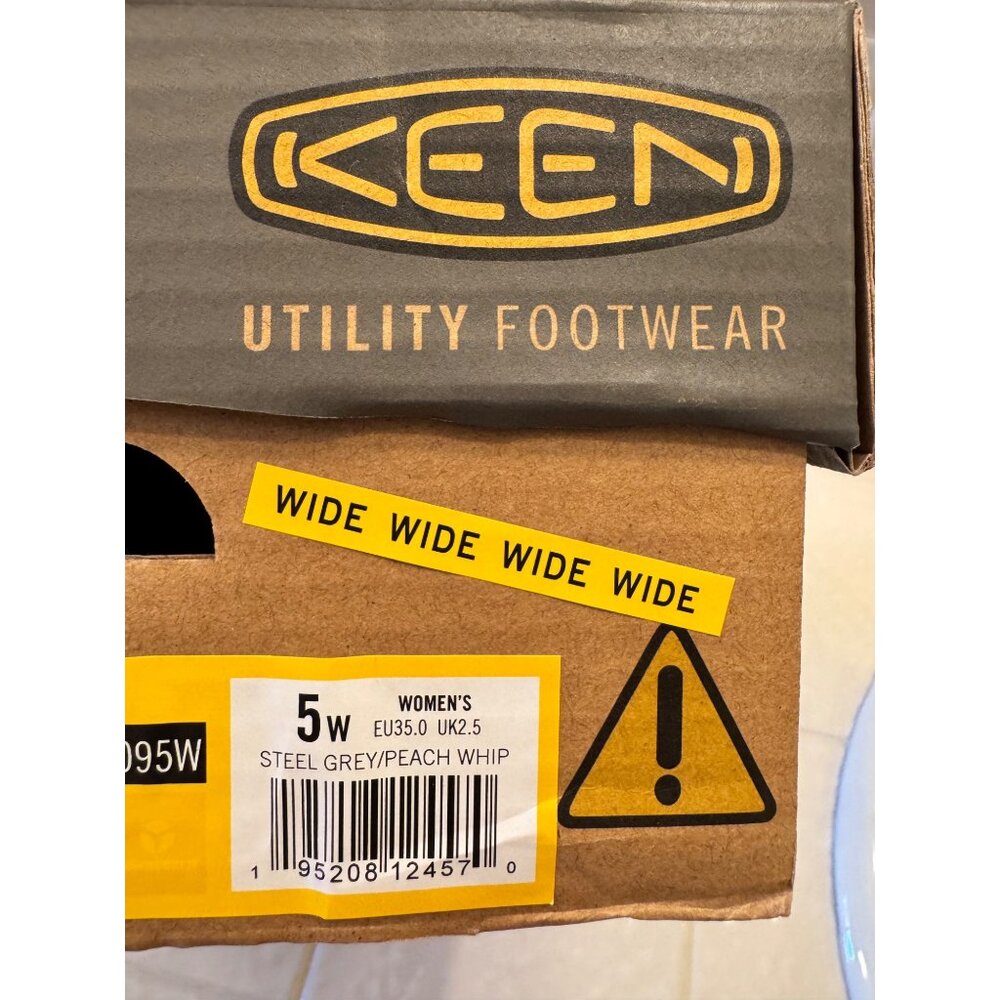 Keen Utility Shoes Sparta2 Size 5 Wide EU 35 Composite Toe NWB Gray Snea - Picture 2 of 12